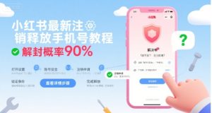 小红书最新注销释放手机号教程，解封概率90%-网创资源