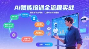 AI赋能培训全流程实站，覆盖培训全场景，打通 Al培训全链路-网创资源