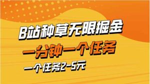 （14377期）b站种草暴力掘金，一分钟一个任务，一个任务2-5元-网创资源