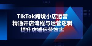 （14369期）TikTok跨境小店运营，精通开店流程与运营逻辑，提升店铺运营效率-网创资源