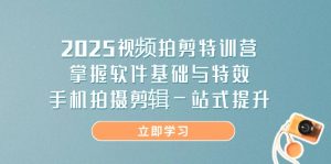 （14272期）2025视频拍剪特训营，掌握软件基础与特效，手机拍摄剪辑一站式提升-网创资源