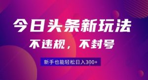2025今日头条原创玩法5.0，不违规不封号，零门槛新手跟着做也能日入3张+-网创资源