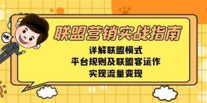 联盟营销实战指南，详解联盟模式、平台规则及联盟客运作，实现流量变现-网创资源
