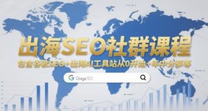出海SEO社群课程，包含谷歌SEO+出海AI工具站从0开始+年中分享等-网创资源