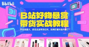 B站好物悬赏带货实战教程，平台流量大，抓住这波带货红利，别再盯着抖音内卷了-网创资源