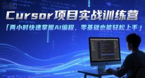 Cursor项目实战训练营，两小时快速掌握AI编程，零基础也能轻松上手-网创资源