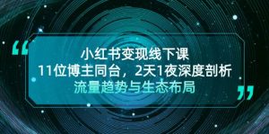 小红书变现线下课！11位博主同台，2天1夜深度剖析流量趋势与生态布局-网创资源