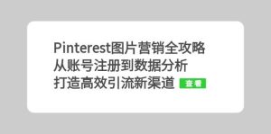 Pinterest图片营销全攻略：从账号注册到数据分析，打造高效引流新渠道-网创资源