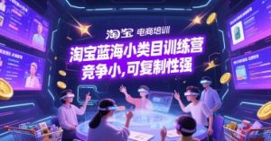 淘宝蓝海小类目训练营， 竞争小，可复制性强[db:副标题]-网创资源