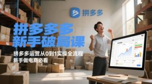 拼多多新手破局课，拼多多运营从0到1实操全流程，新手做电商必看[db:副标题]-网创资源