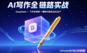 AI写作全链路：DeepSeek结构化Prompt+飞书多维表打造爆款内容体系-网创资源