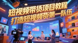 短视频带货项目教程，打造短视频带货第一队伍-网创资源