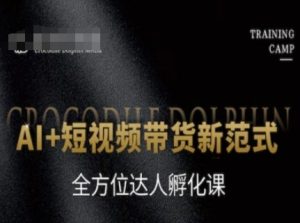 AI+短视频带货新范式，全方位达人孵化课-网创资源