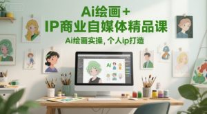 Ai绘画+IP商业自媒体精品课，Ai绘画实操，个人ip打造-网创资源