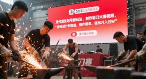 支付宝生活号新玩法，制作锻刀大赛视频，挣分成计划收益，操作简单，轻松月入过W-网创资源