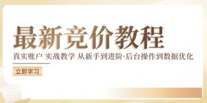 最新真实账户实战竞价教学，从新手到进阶，从后台操作到数据优化-网创资源