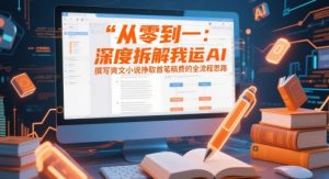 从零到一：深度拆解我运用AI撰写爽文小说挣取首笔稿费的全流程思路-网创资源