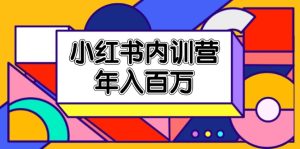 小红书的内部培训营，底层思维/定位赛道/账户外包装/内容规划/爆品写作/年收入百万-网创资源