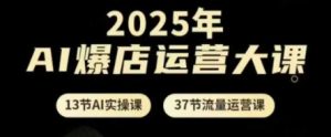 2025年AI爆店运营大课，13节AI实操课+37节流量运营课-网创资源