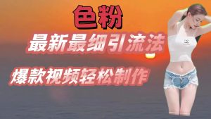 颜料全新较细引流法，七天螺旋式养号法，爆款短视频轻轻松松制做-网创资源