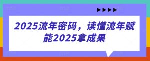 2025流年密码，读懂流年赋能2025拿成果-网创资源