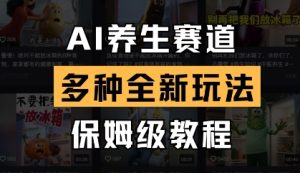 AI养生赛道，多种全新玩法，保姆级教程拆解-网创资源