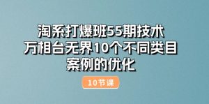 淘系打爆班55期技术：万相台无界10个不同类目案例的优化（10节）-网创资源