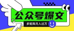 使用DeepSeek十分钟写100篇公众号爆文，多账号矩阵操作轻松月入过W-网创资源