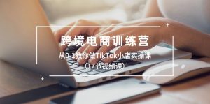 跨境电商训练营：从0-1教你做TikTok小店实操课（17节视频课）-网创资源