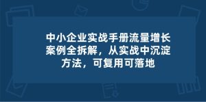 中小企业实操手册-流量增长案例拆解，从实操中沉淀方法，可复用可落地-网创资源