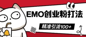 抖音EMO创业粉打法，三天起干粉，单视频十万播放量，多账号矩阵日引精准引流100+-网创资源