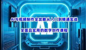 AI与视频制作全攻略从入门到精通实战，全面且实用的数字创作课程（更新3月）-网创资源