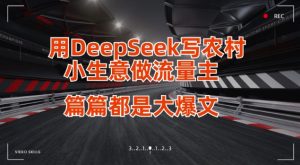 用DeepSeek写小生意做流量主，篇篇都是大爆文-网创资源