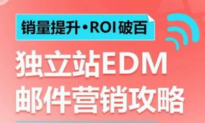 销量提升•ROI破百 独立站EDM邮件营销攻略，如何通过邮件营销每年获得100万美金销售额!-网创资源