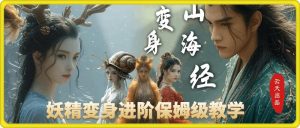 云天AI山海经变身视频教程，妖精变身进阶保姆级教学-网创资源