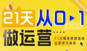 21天从0-1做运营，11大维度搭建基础运营学习体系-网创资源