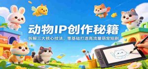 动物IP创作秘籍：拆解三大核心技法，零基础打造高流量萌宠短剧-网创资源