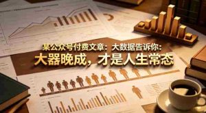 某公众号付费文章：大数据告诉你：大器晚成，才是人生常态-网创资源