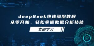 （14536期）deepSeek迅速收服实例教程，从零开始，快速掌握数据分析技能-中创网_专注互联网创业,项目资源整合-网创资源