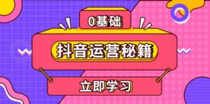 （13589期）抖音运营秘籍，内容定位，打造个人IP，提升变现能力, 助力账号成长-网创资源