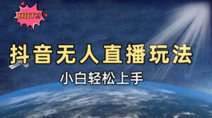 抖音无人直播新玩法，轻松日入500➕，小白快速上手-网创资源