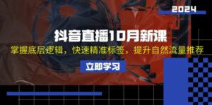 （13024期）抖音直播10月新课：掌握底层逻辑，快速精准标签，提升自然流量推荐-网创资源