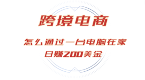 （12997期）日赚200美金的跨境电商赛道，如何在家通过一台电脑把货卖到全世界！-网创资源