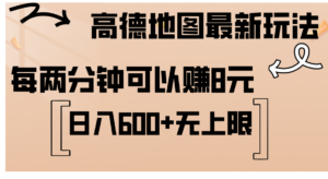 （12147期）高德地图最新玩法  通过简单的复制粘贴 每两分钟就可以赚8元  日入600+…-网创资源