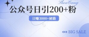 2024年用AI洗稿公众号日引流200+创业粉-网创资源
