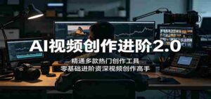 AI视频创作进阶2.0：精通多款热门创作工具，零基础进阶资深视频创作高手-网创资源