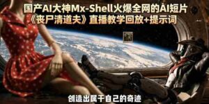 国产AI大神Mx-Shell火爆全网的AI短片《丧尸清道夫》直播教学回放+提示词-网创资源