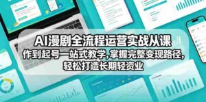 AI漫剧全流程运营实战课从创作到起号一站式教学，掌握完整变现路径，轻松打造长期轻资产副业-网创资源