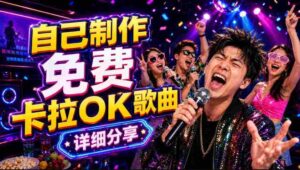 零基础AI制作免费卡拉OK视频教程，从歌曲生成、音轨分离到字幕制作、视频导出，手把手教学-网创资源
