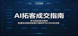 AI拓客成交指南：学习高效指令编写，配置自动跟进链路打通邮件与CRM全流程-网创资源